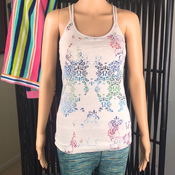 Lululemon Vintage Logo Criss-Cross Tank Top Size 4 - Picture 4 of 8